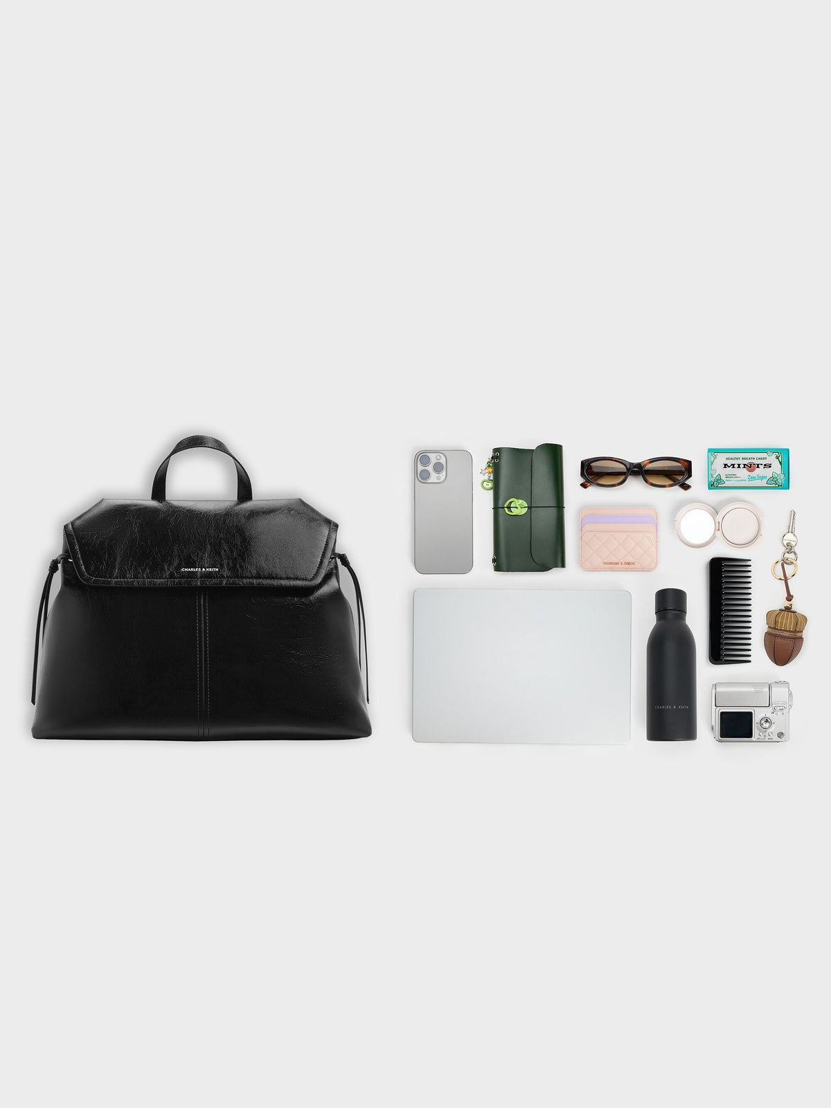 XL Noane Backpack - Noir | CHARLES & KEITH