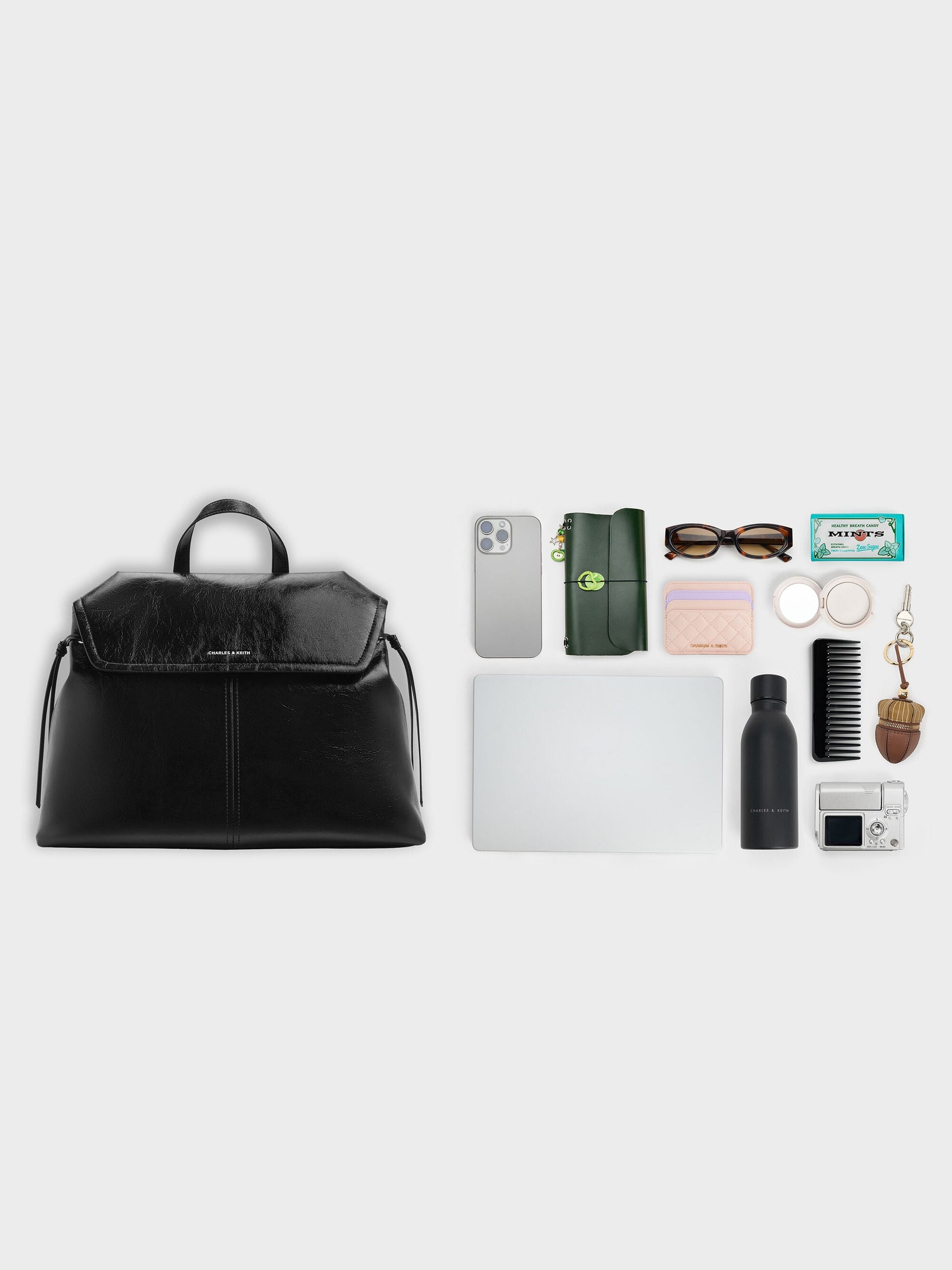 XL Noane Backpack - Noir | CHARLES & KEITH