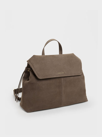 XL Noane Backpack - Stone Grey | CHARLES & KEITH