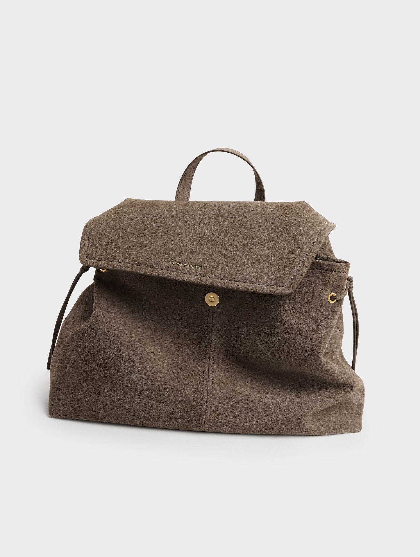 XL Noane Backpack - Stone Grey | CHARLES & KEITH
