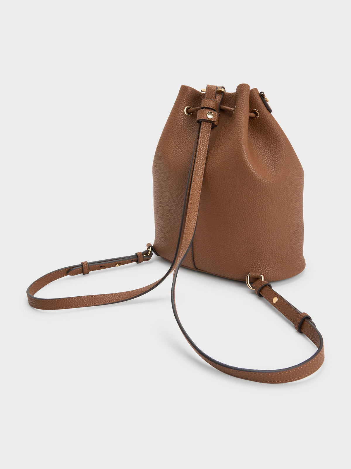 Beryl Drawstring Backpack - Chocolate | CHARLES & KEITH
