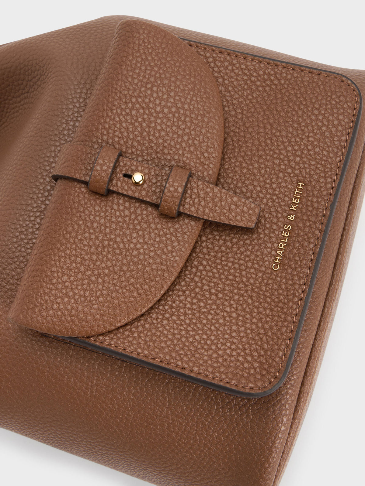 Beryl Drawstring Backpack - Chocolate | CHARLES & KEITH