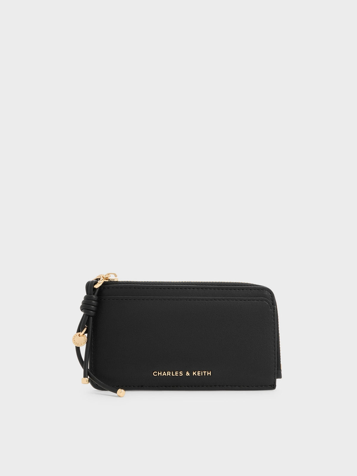 Everleigh Zip-Around Card Holder - Black | CHARLES & KEITH