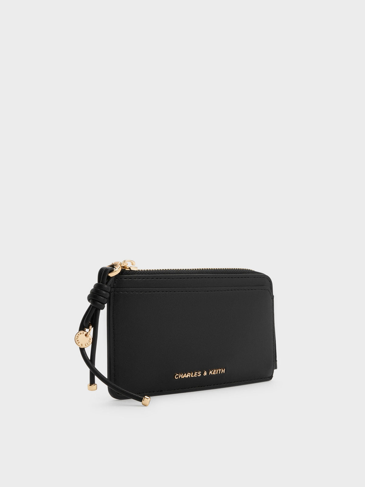 Everleigh Zip-Around Card Holder - Black | CHARLES & KEITH