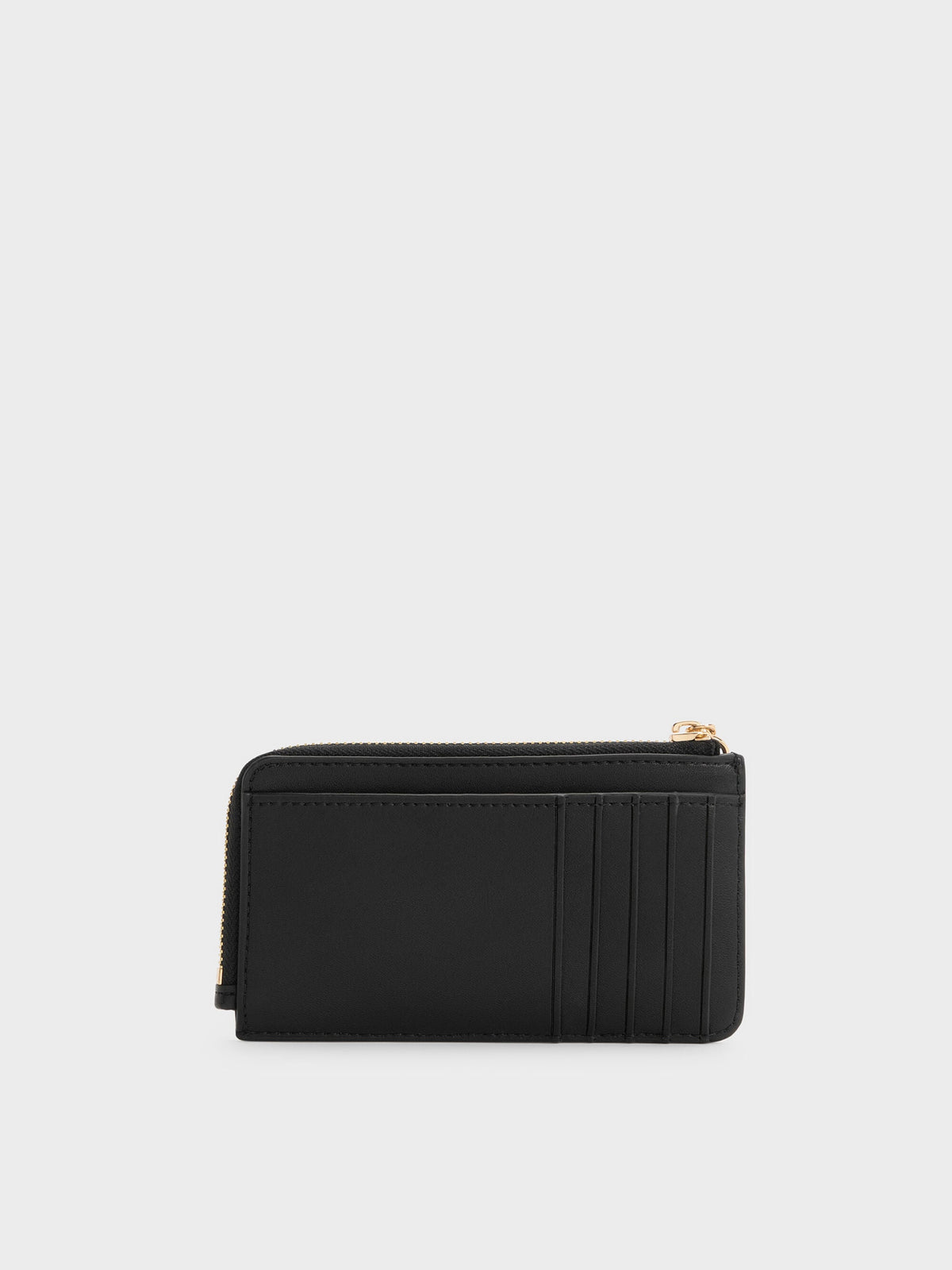 Everleigh Zip-Around Card Holder - Black | CHARLES & KEITH