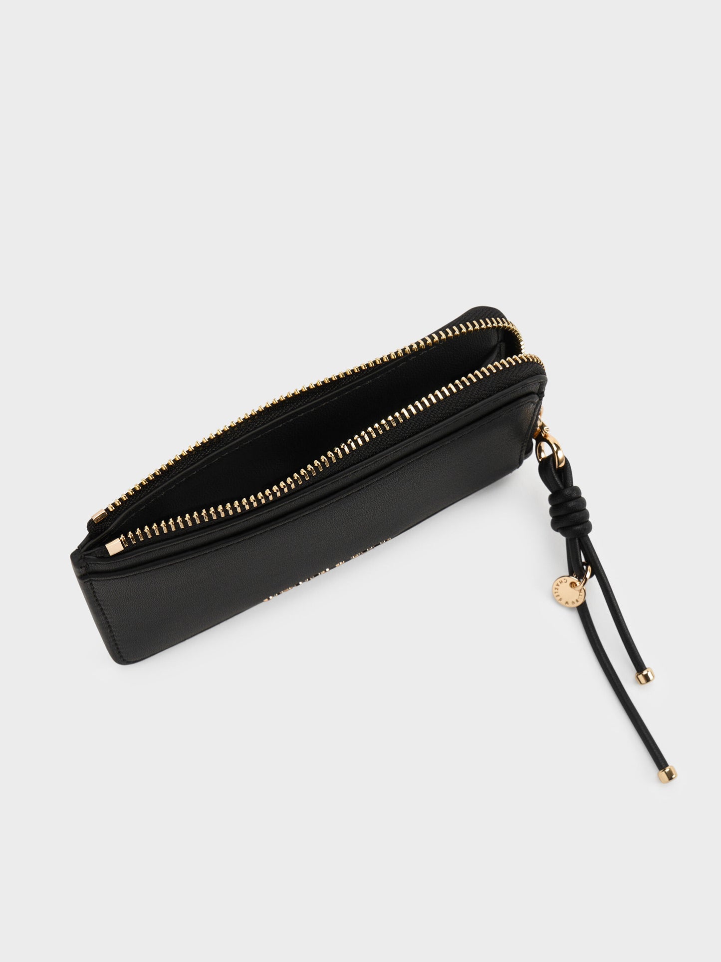 Everleigh Zip-Around Card Holder - Black | CHARLES & KEITH
