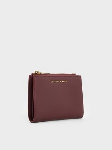 Harmonee Top-Zip Small Wallet - Mulberry Plum | CHARLES & KEITH