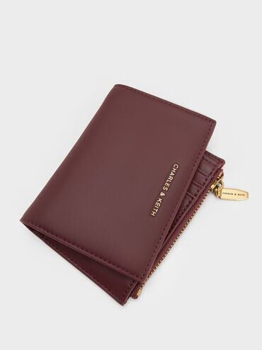 Harmonee Top-Zip Small Wallet - Mulberry Plum | CHARLES & KEITH