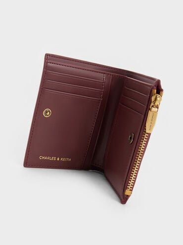 Harmonee Top-Zip Small Wallet - Mulberry Plum | CHARLES & KEITH