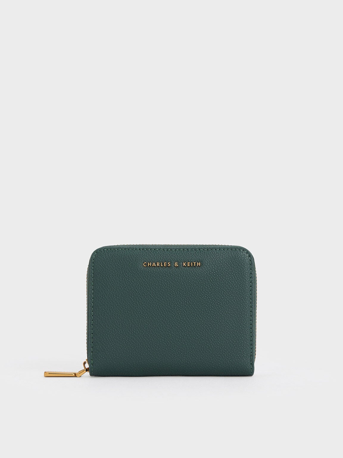 Basic Square Wallet - Green | CHARLES & KEITH