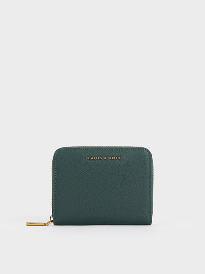 Basic Square Wallet - Green | CHARLES & KEITH