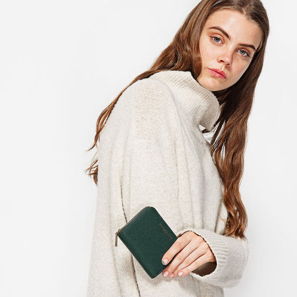 Basic Square Wallet - Green | CHARLES & KEITH