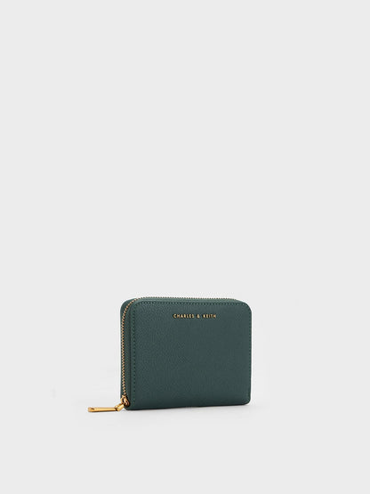Basic Square Wallet - Green | CHARLES & KEITH