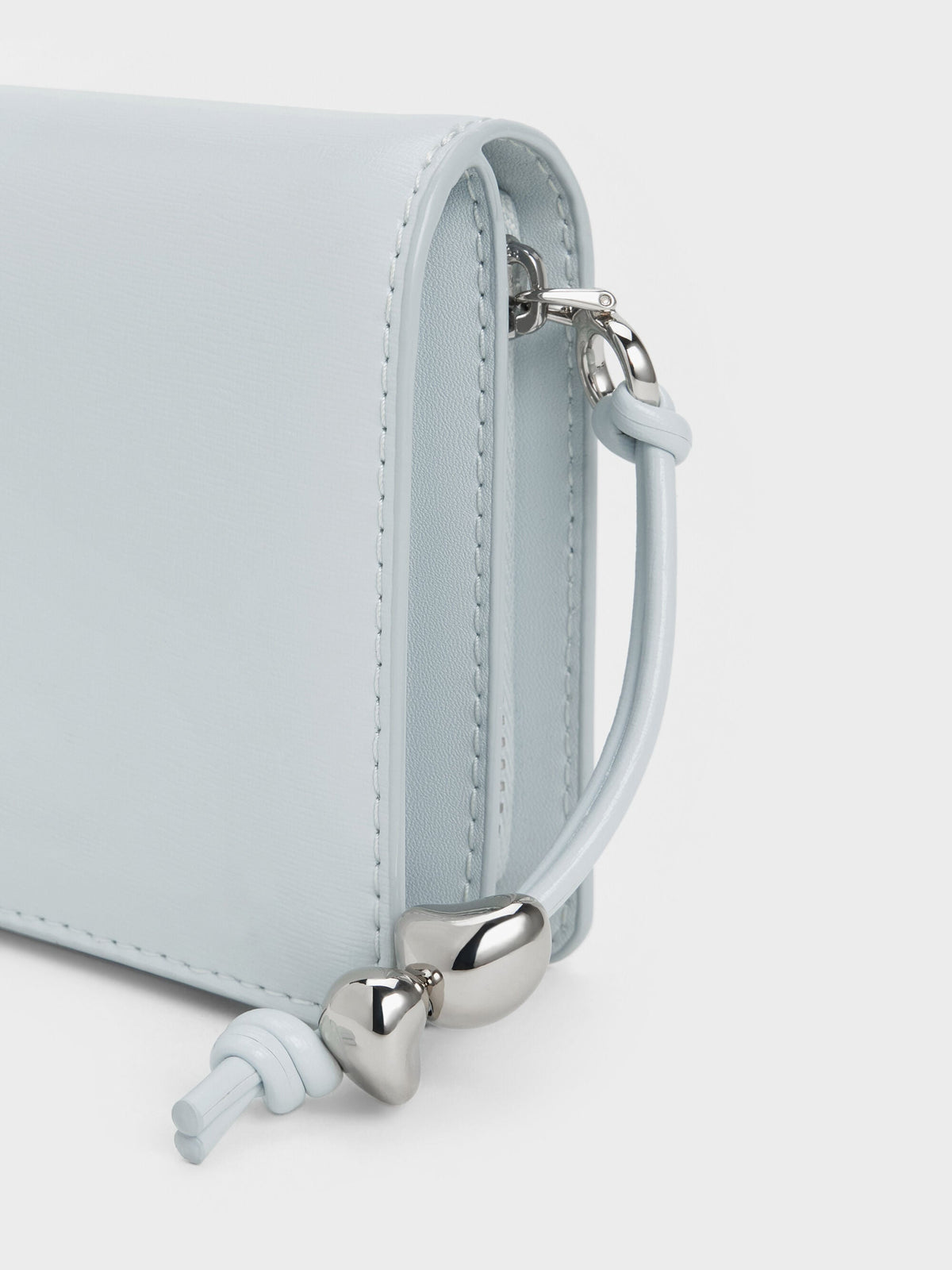 Augustine Zip-Around Small Wallet - Sea Salt Blue | CHARLES & KEITH