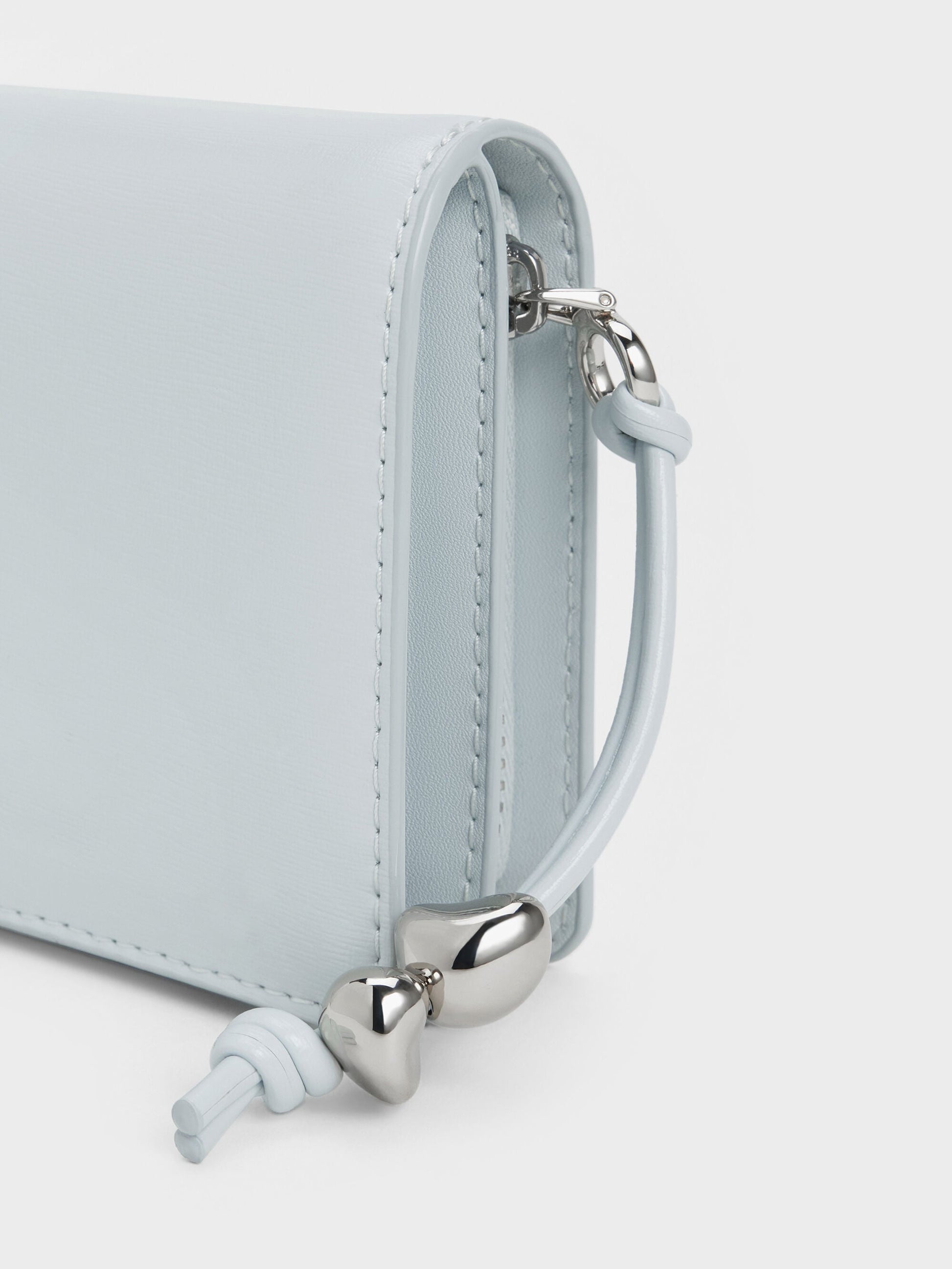 Augustine Zip-Around Small Wallet - Sea Salt Blue | CHARLES & KEITH