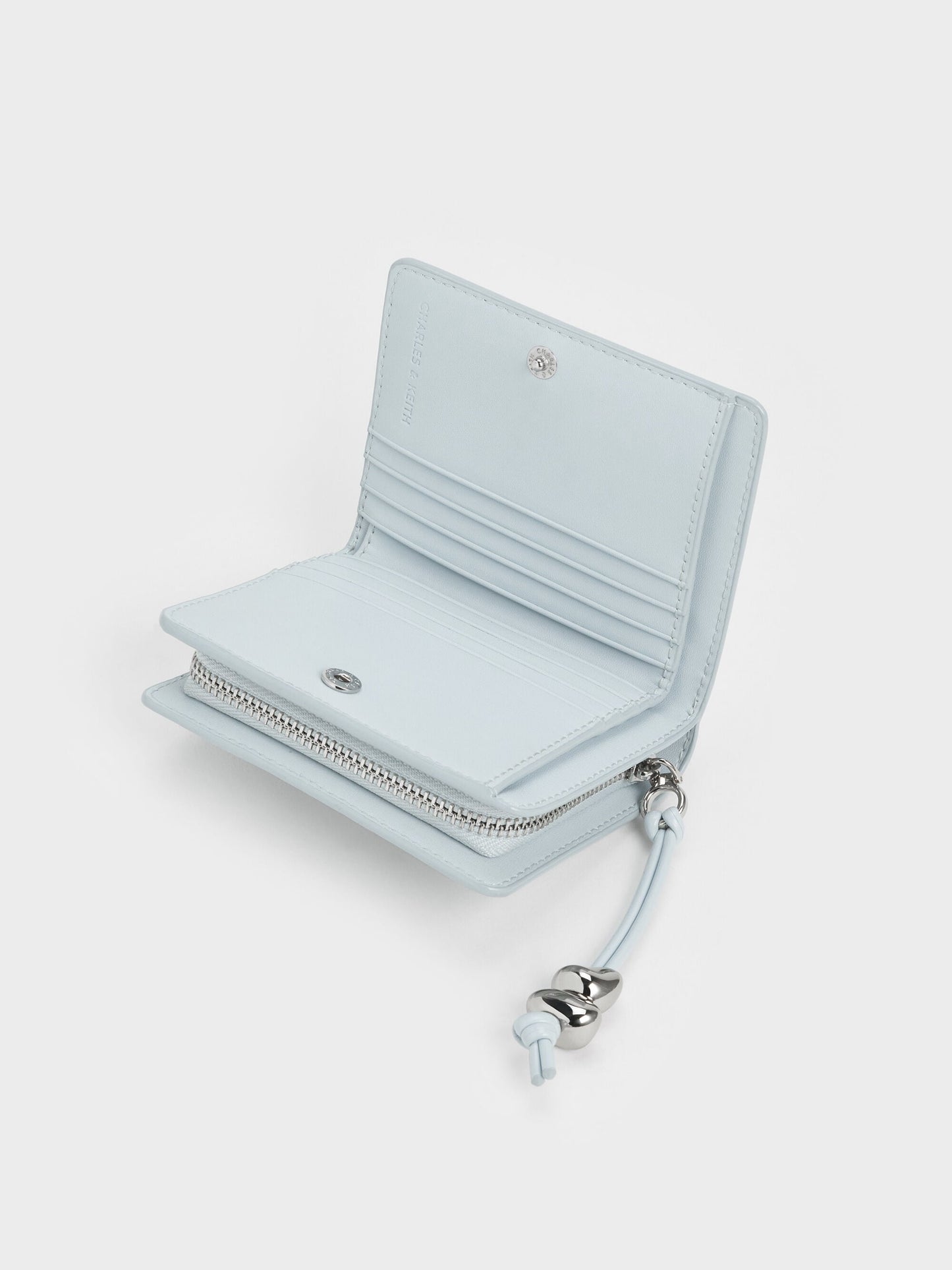 Augustine Zip-Around Small Wallet - Sea Salt Blue | CHARLES & KEITH