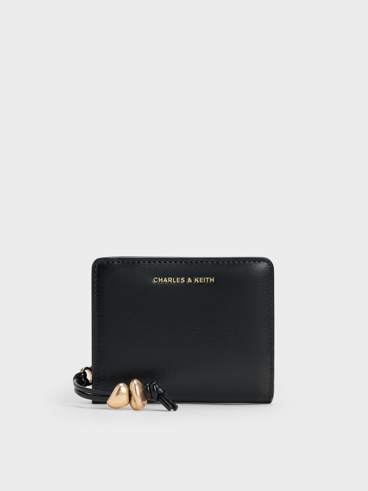 Augustine Zip-Around Small Wallet - Black | CHARLES & KEITH