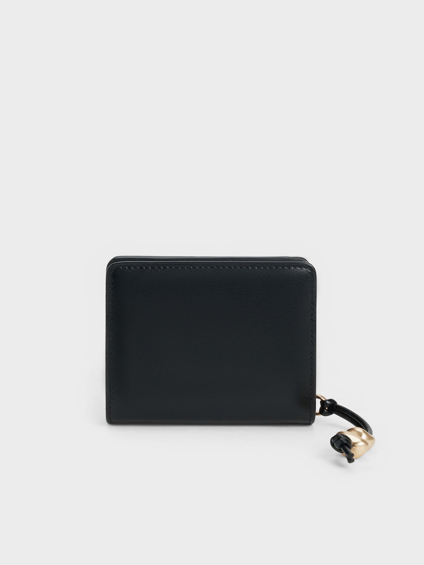 Augustine Zip-Around Small Wallet - Black | CHARLES & KEITH
