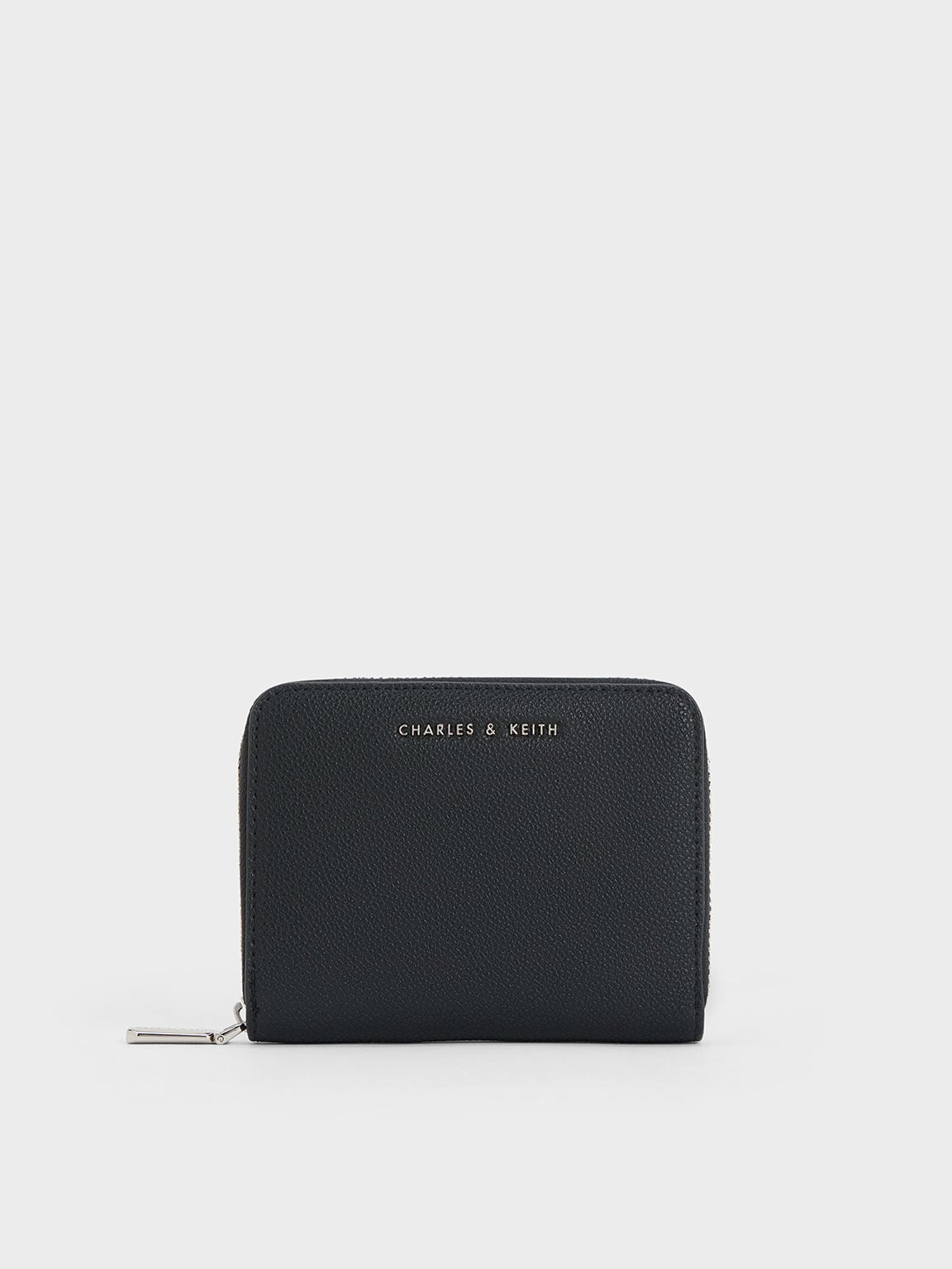 Basic Square Wallet - Black | CHARLES & KEITH