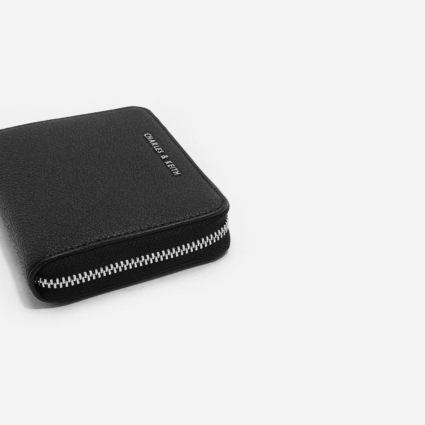 Basic Square Wallet - Black | CHARLES & KEITH