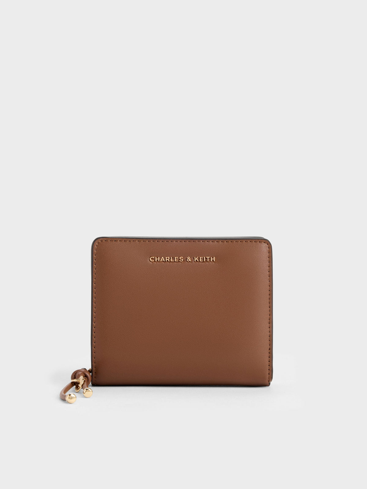Everleigh Zip-Around Small Wallet - Chocolate | CHARLES & KEITH