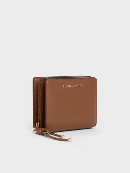 Everleigh Zip-Around Small Wallet - Chocolate | CHARLES & KEITH