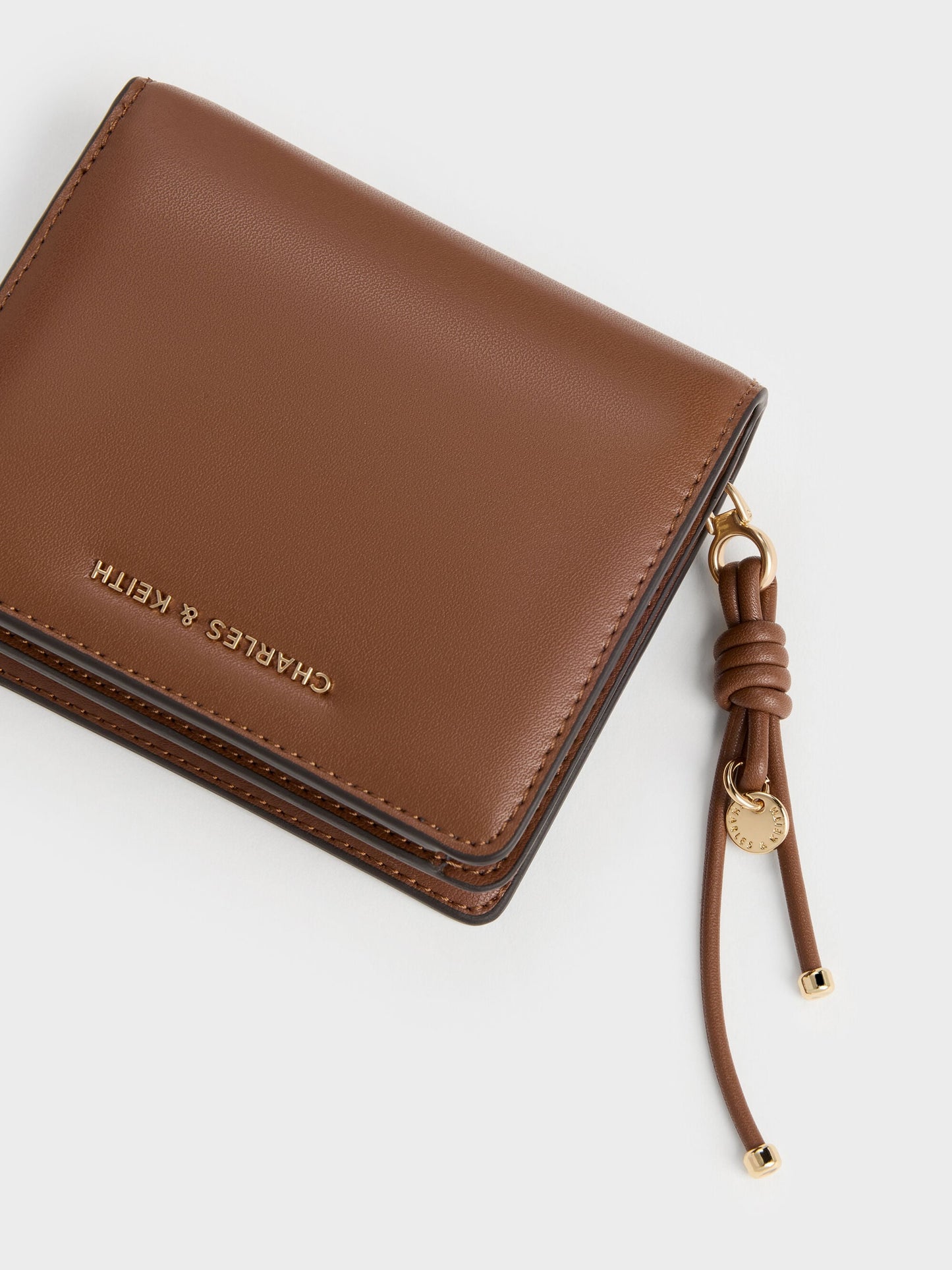 Everleigh Zip-Around Small Wallet - Chocolate | CHARLES & KEITH