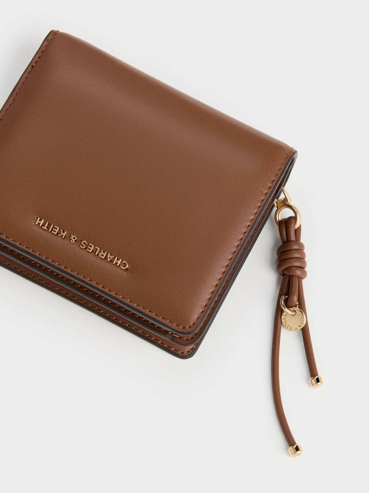 Everleigh Zip-Around Small Wallet - Chocolate | CHARLES & KEITH