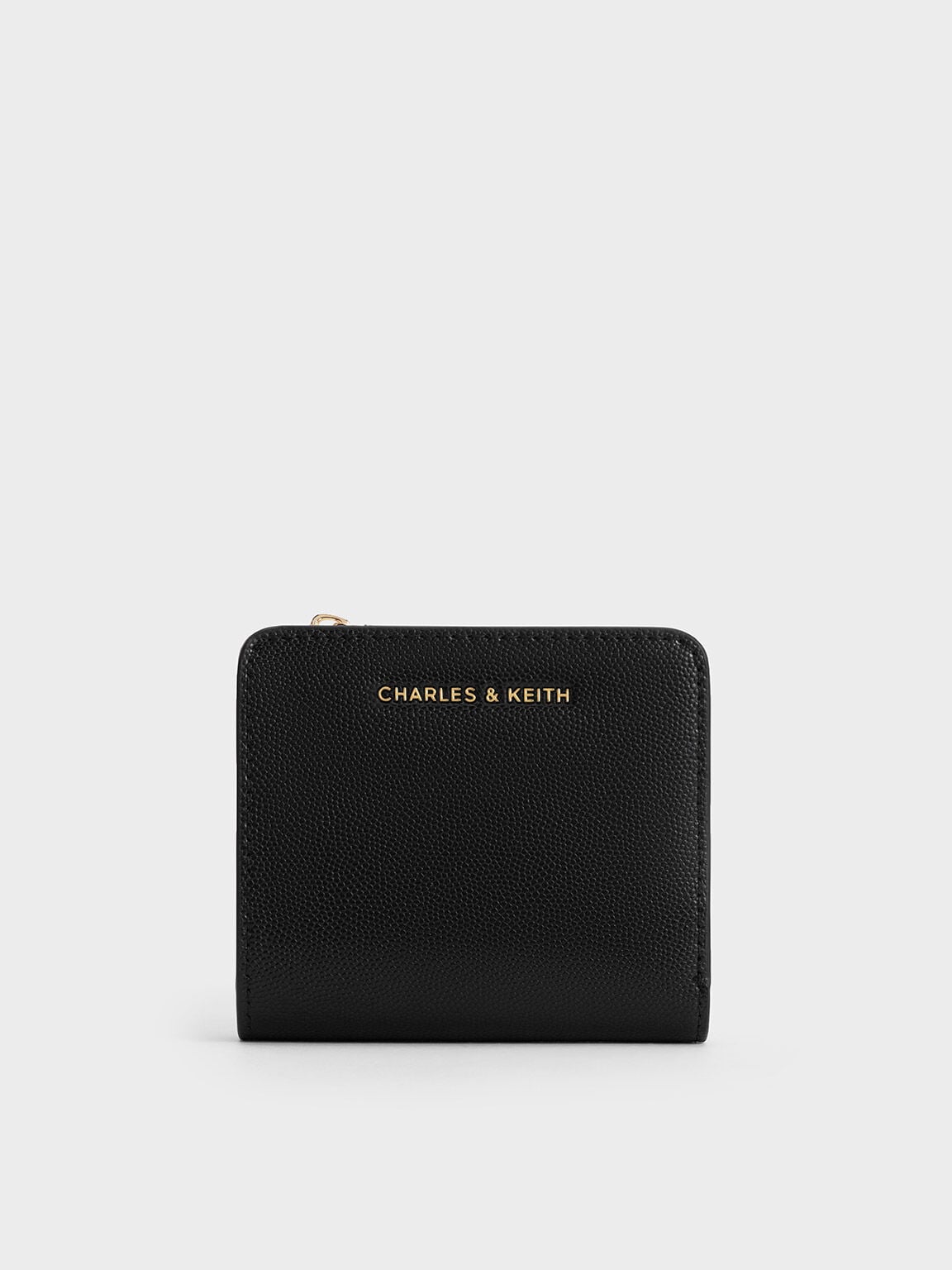 Keely Top Zip Small Wallet - Black | CHARLES & KEITH