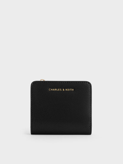 Keely Top Zip Small Wallet - Black | CHARLES & KEITH