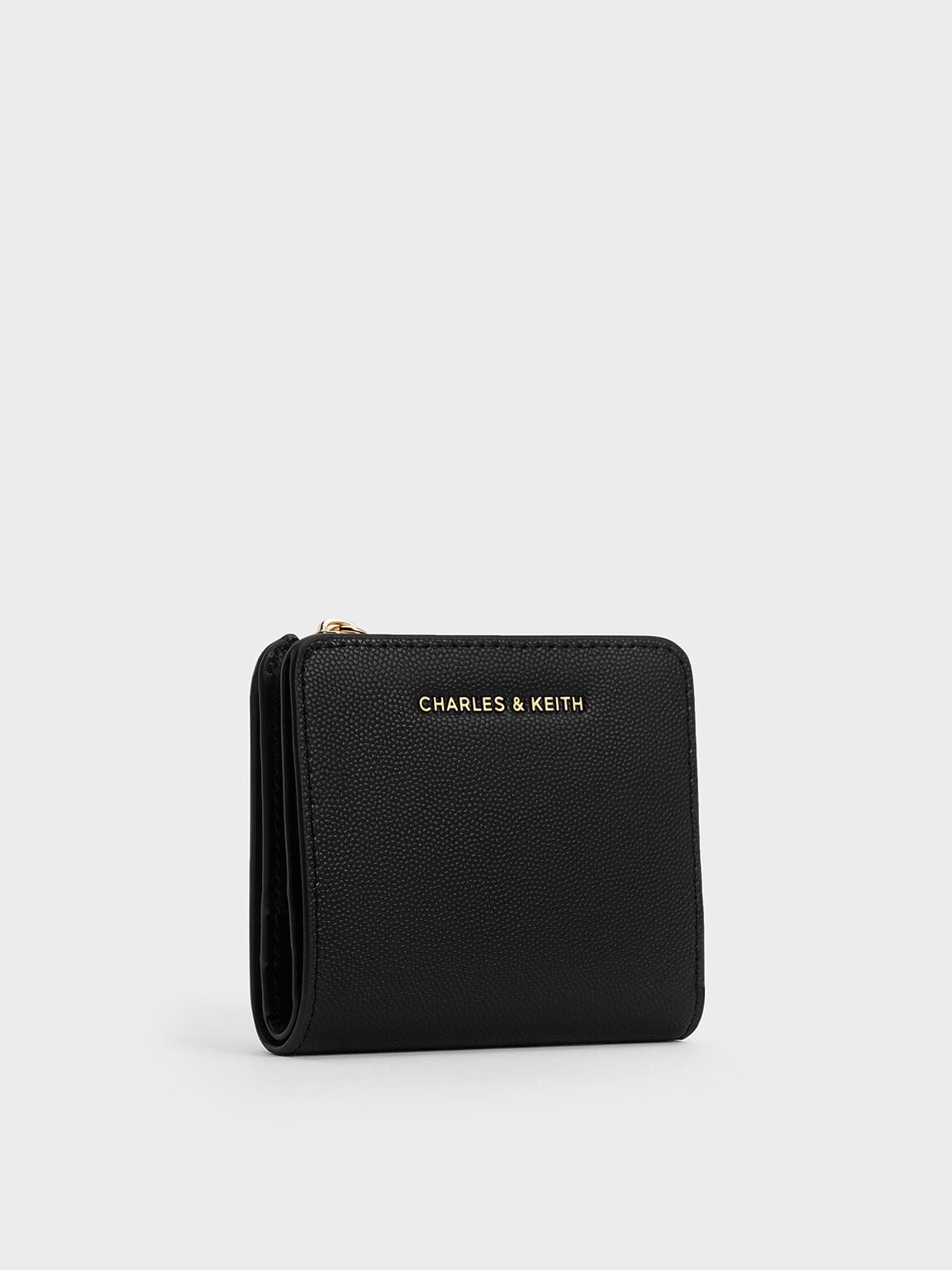 Keely Top Zip Small Wallet - Black | CHARLES & KEITH