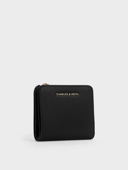 Keely Top Zip Small Wallet - Black | CHARLES & KEITH