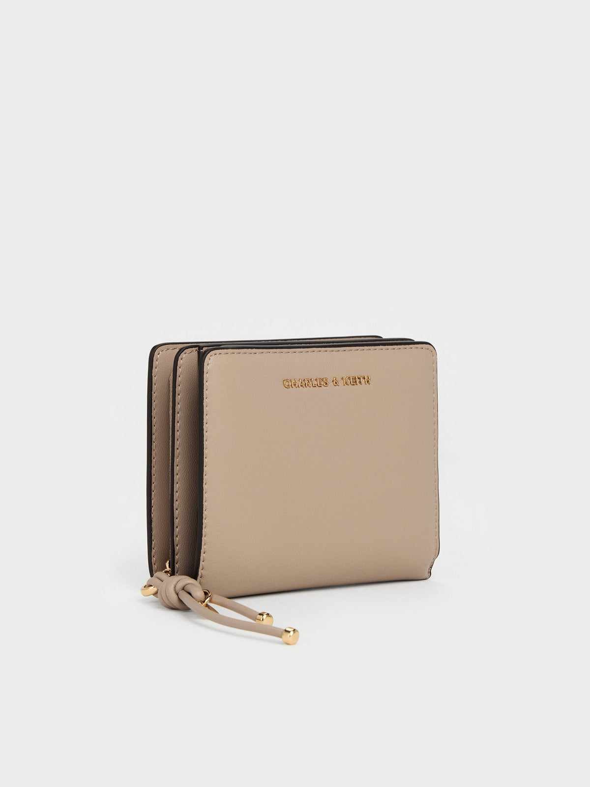Everleigh Zip-Around Small Wallet - Taupe | CHARLES & KEITH
