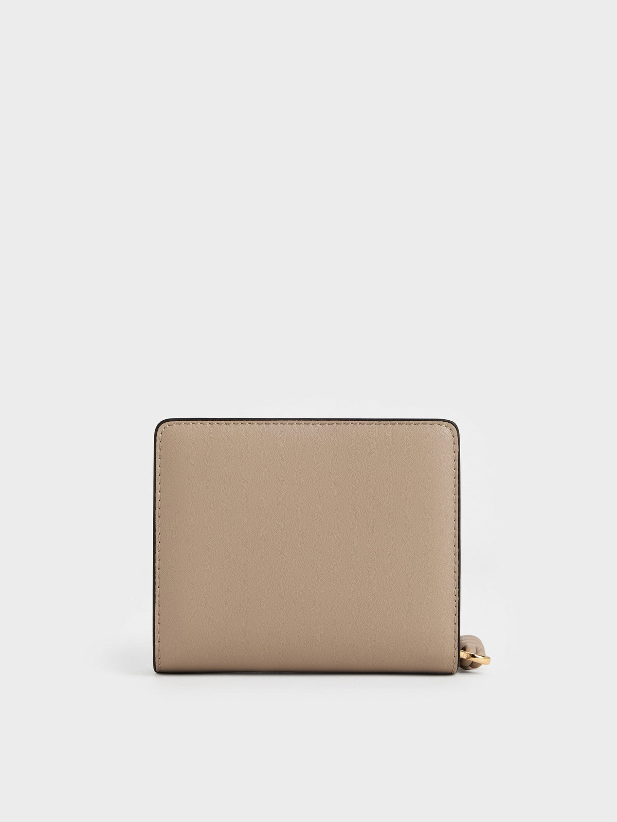 Everleigh Zip-Around Small Wallet - Taupe | CHARLES & KEITH