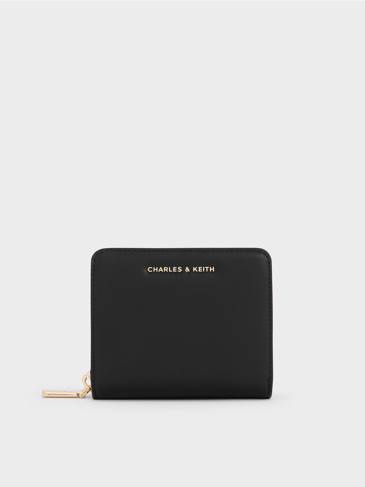 Finley Zip-Around Small Wallet - Black | CHARLES & KEITH
