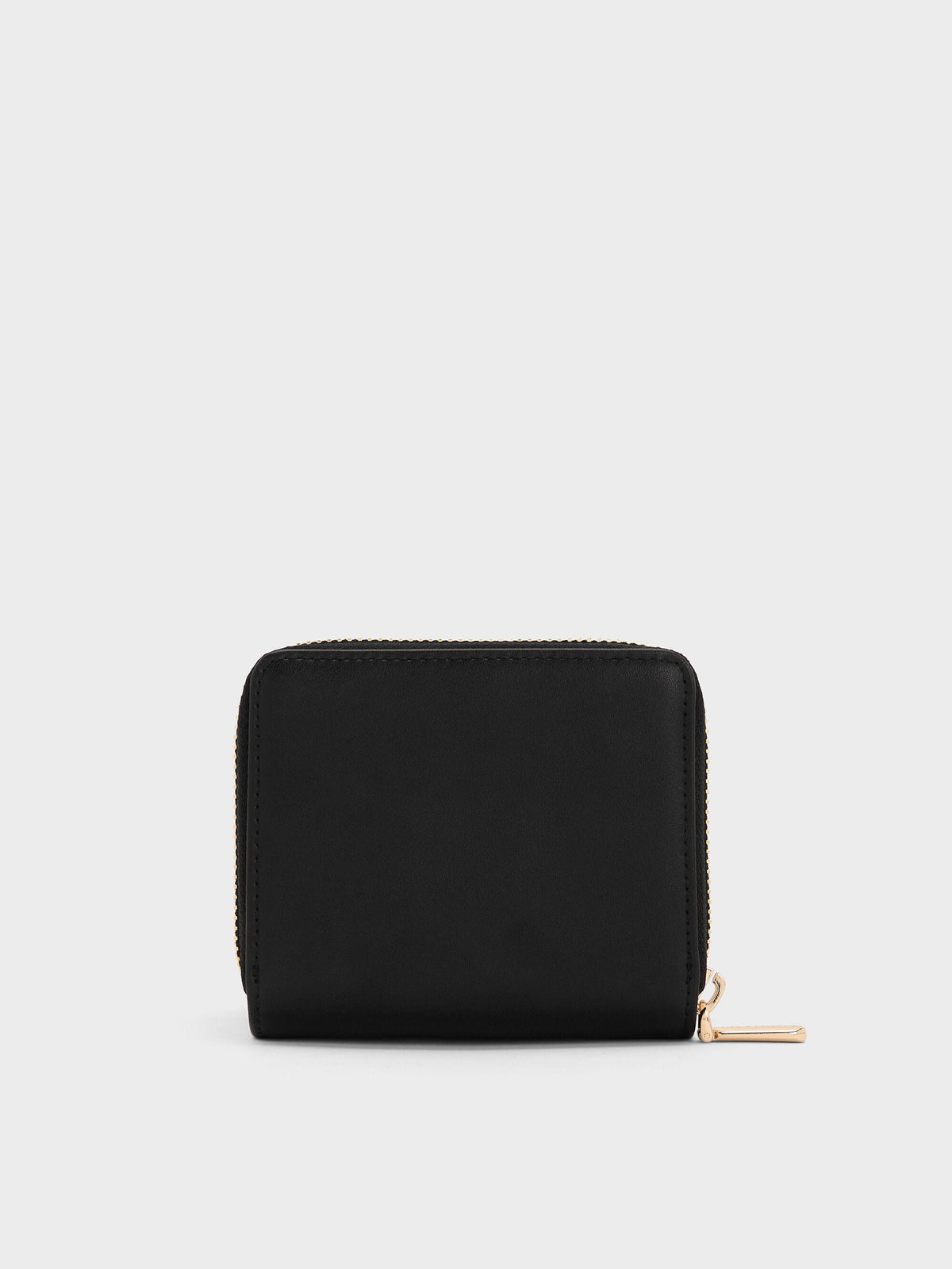 Finley Zip-Around Small Wallet - Black | CHARLES & KEITH