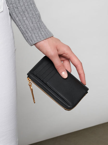 Lane Key Zip-Around Wallet - Black | CHARLES & KEITH