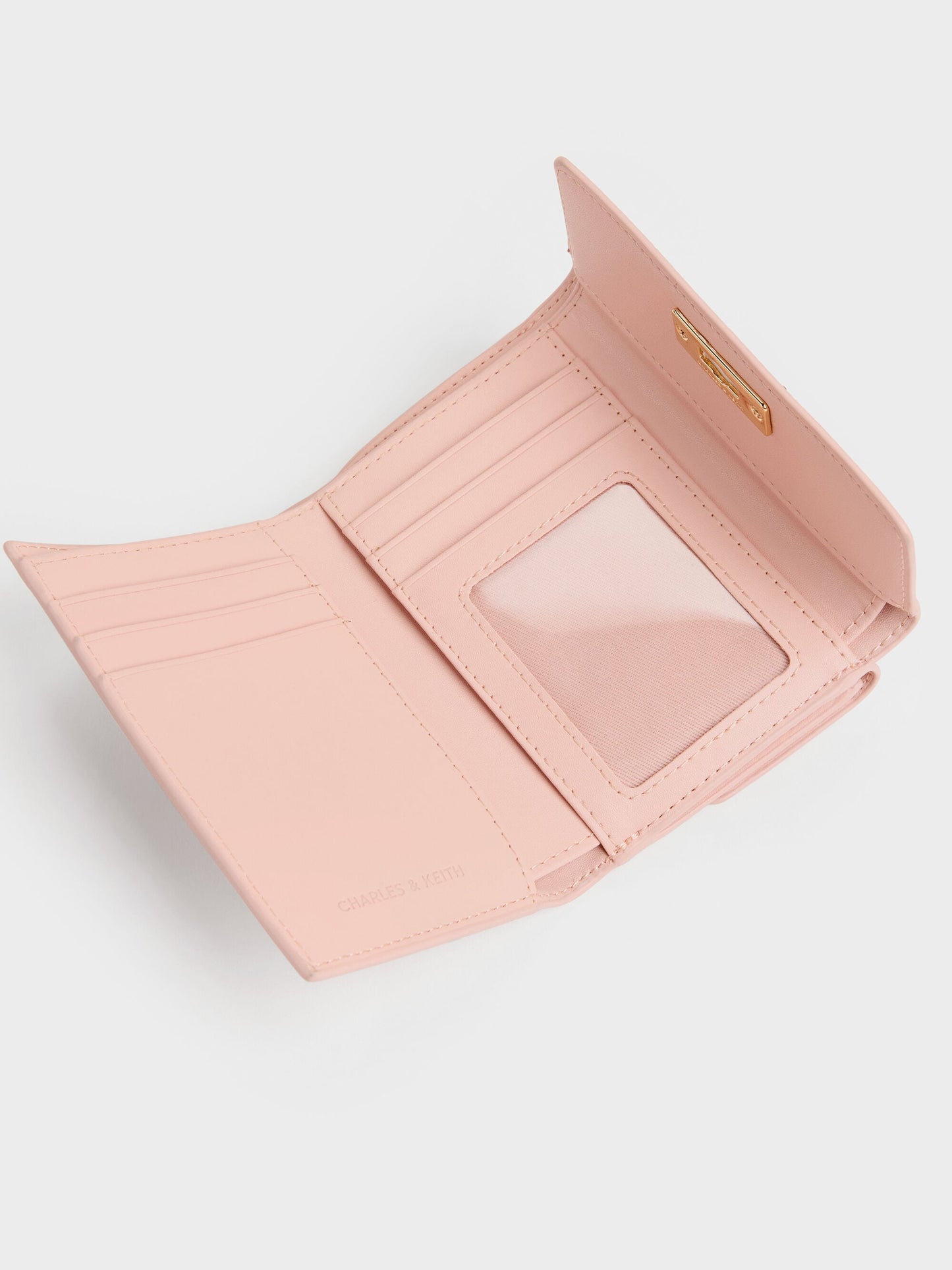 Tricha Turn-Lock Wallet - Pink | CHARLES & KEITH