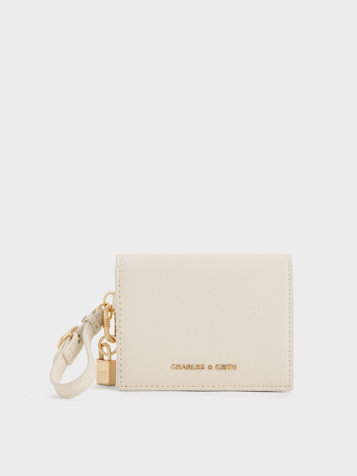 Scottie Small Wallet - Cream | CHARLES & KEITH