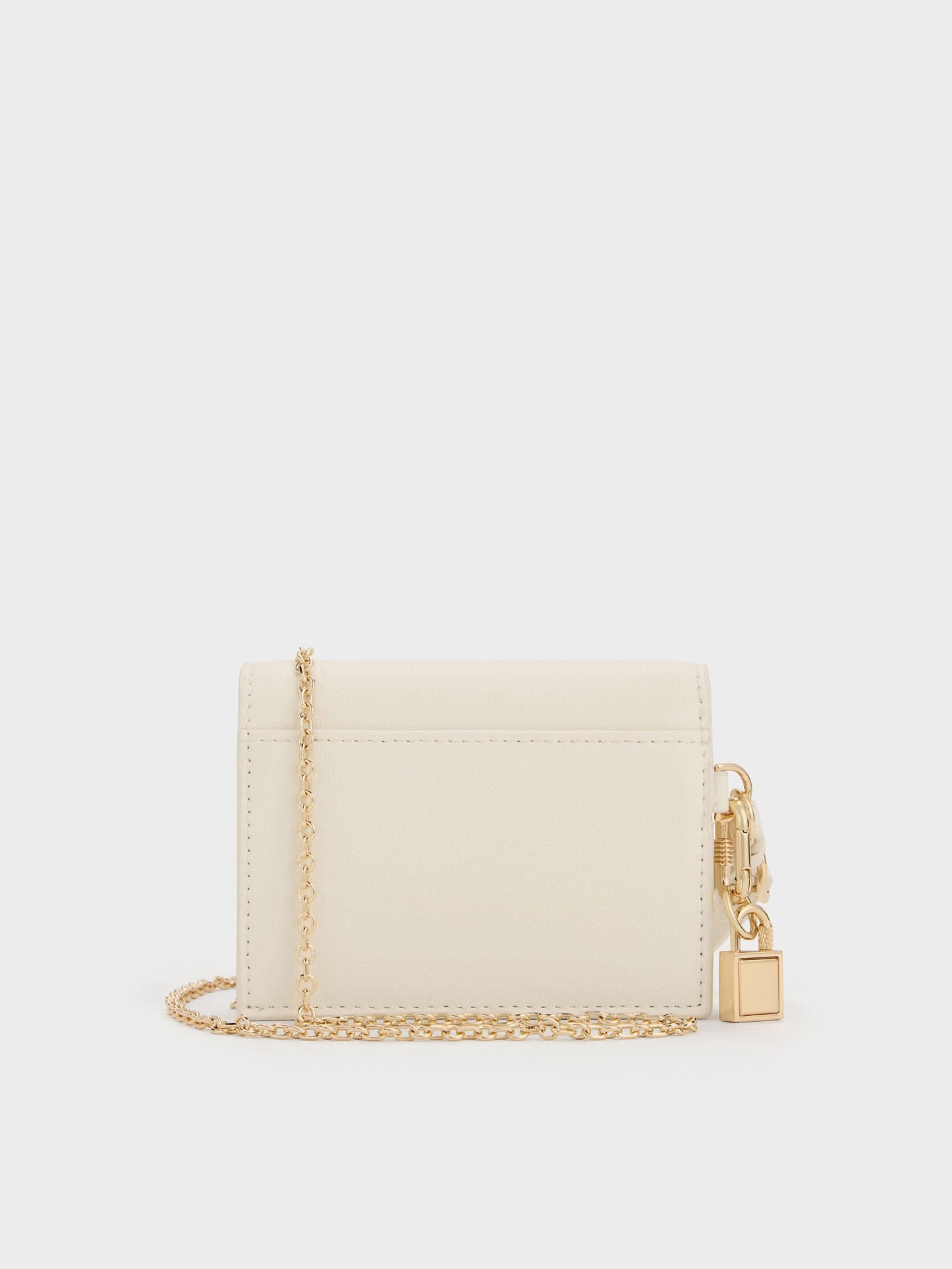 Scottie Small Wallet - Cream | CHARLES & KEITH