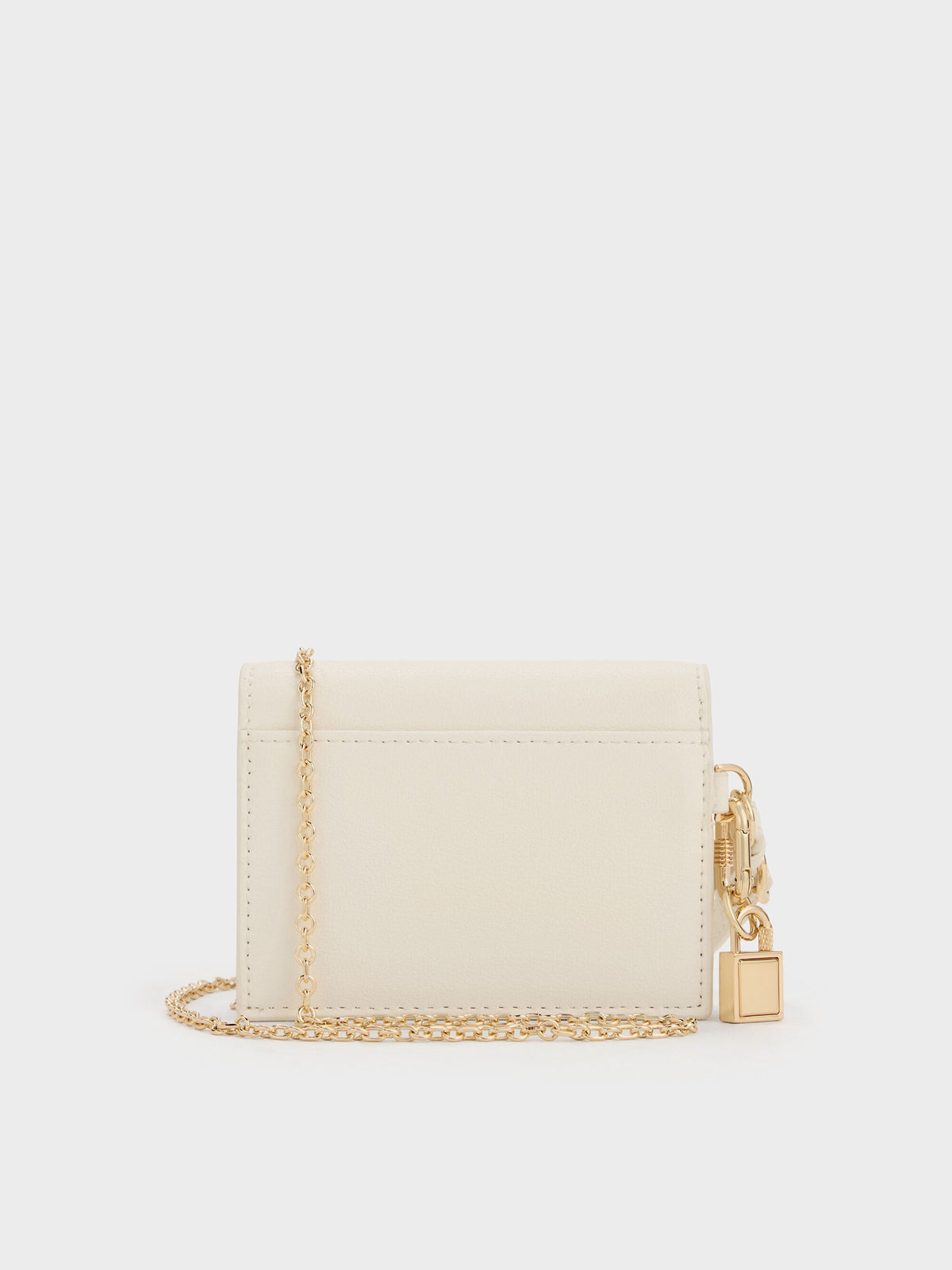Scottie Small Wallet - Cream | CHARLES & KEITH
