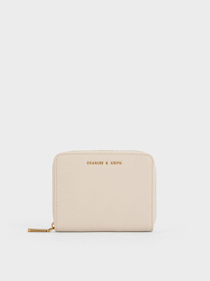 Basic Square Wallet - Ivory | CHARLES & KEITH