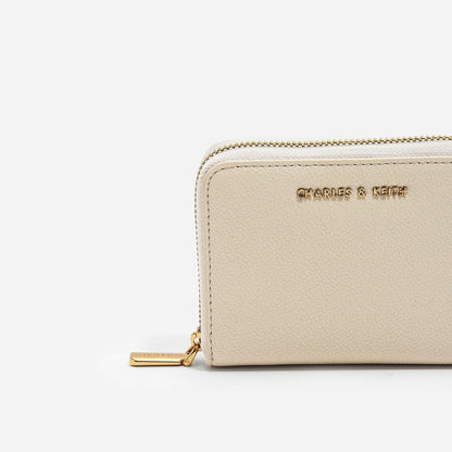 Basic Square Wallet - Ivory | CHARLES & KEITH