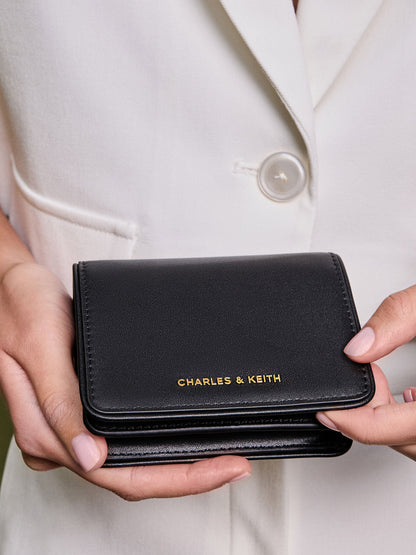 Lyla Knotted-Strap Wallet - Black | CHARLES & KEITH