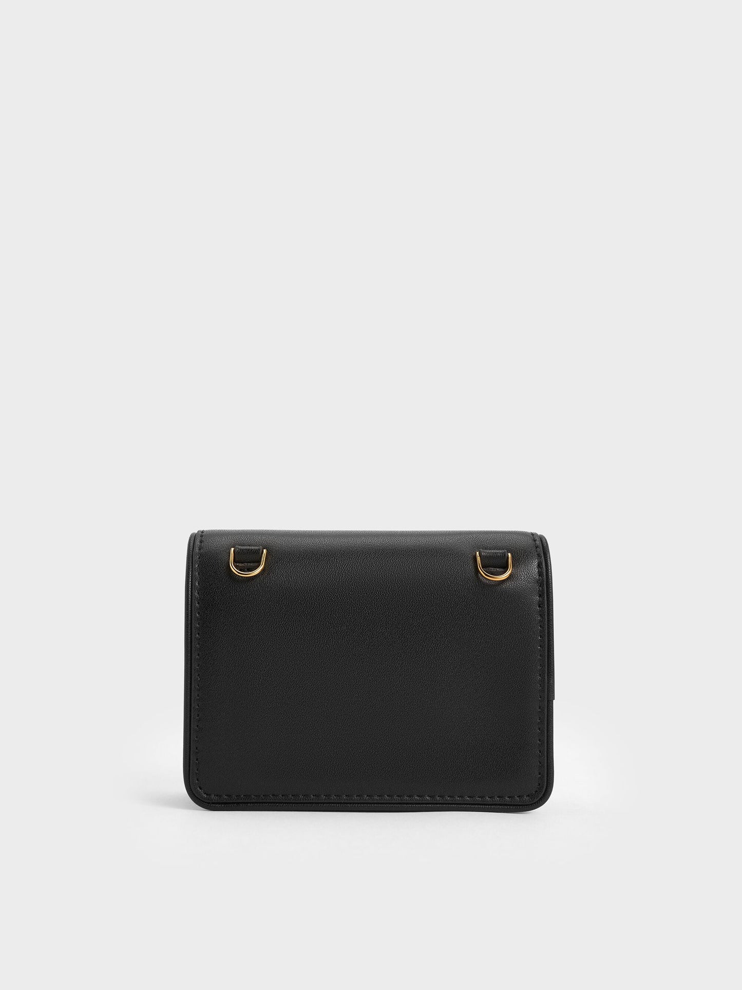 Lyla Knotted-Strap Wallet - Black | CHARLES & KEITH