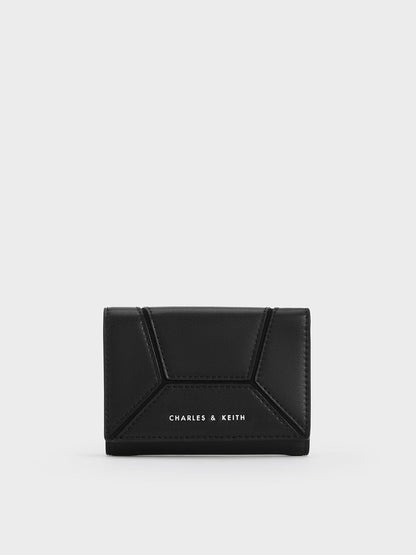 Nasrin Geometric Wallet - Noir | CHARLES & KEITH