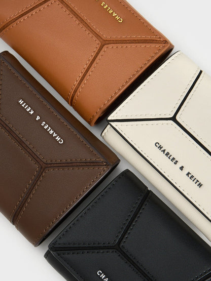 Nasrin Geometric Wallet - Noir | CHARLES & KEITH