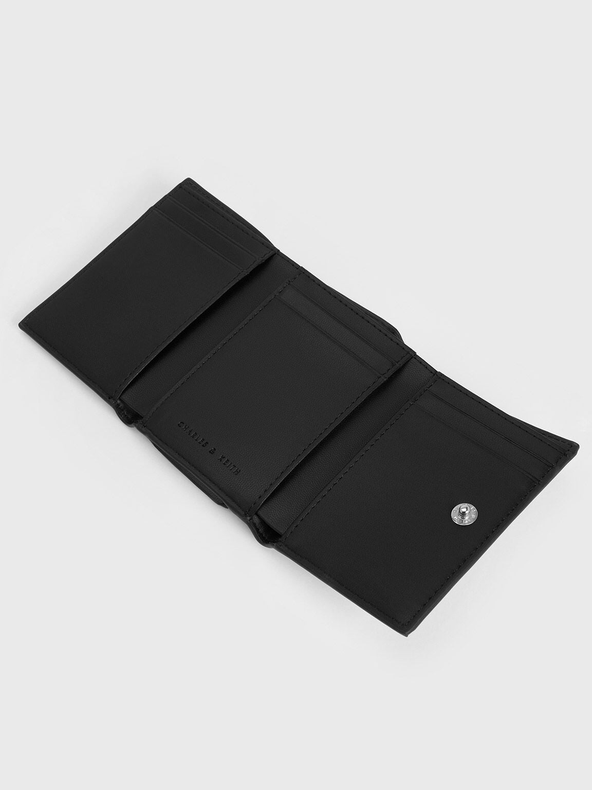 Nasrin Geometric Wallet - Noir | CHARLES & KEITH