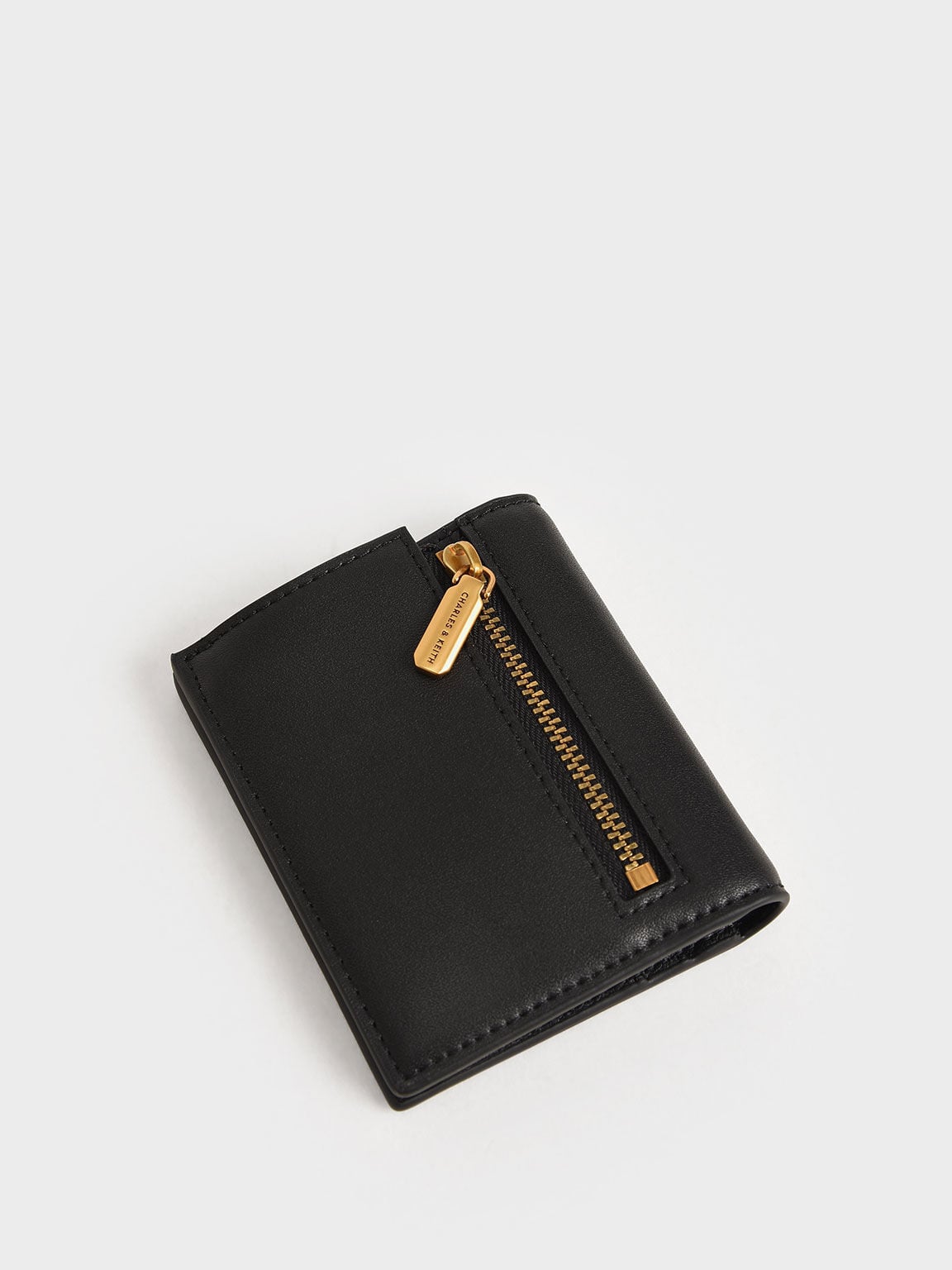 Daisy Bi-Fold Small Wallet - Black | CHARLES & KEITH