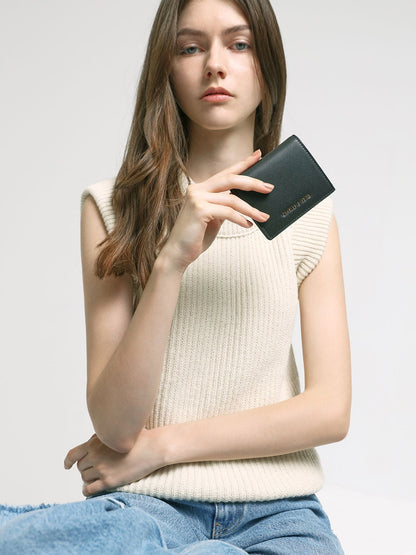 Daisy Bi-Fold Small Wallet - Black | CHARLES & KEITH